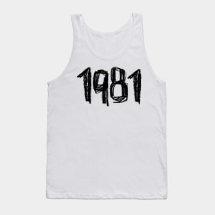 1981 Legend, Birth Year or Birthday 1981 Tank Top